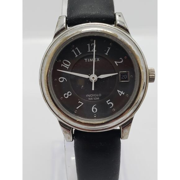 Timex Indiglo Men's watch. Large face, dress watch. Water resistant. T29291 59